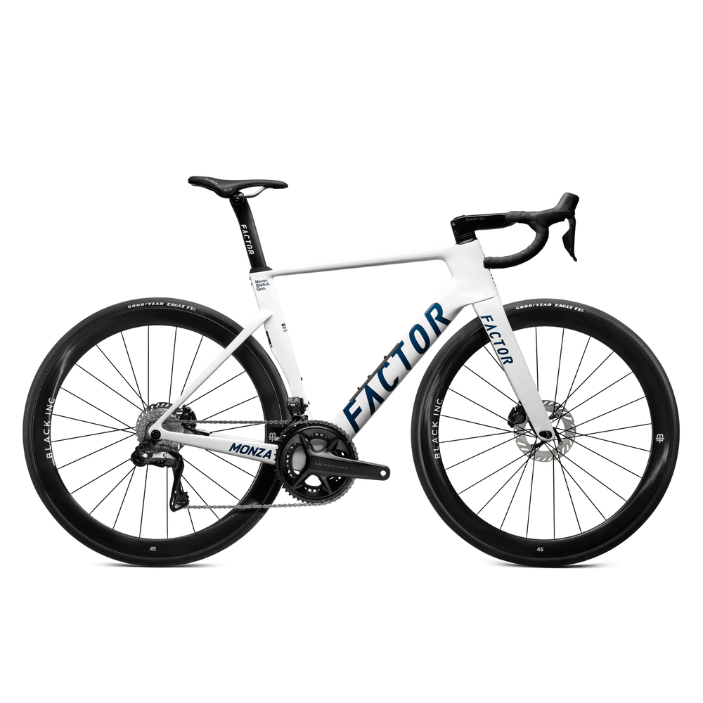 Factor MONZA road bike with Shimano Ultegra drivetrain